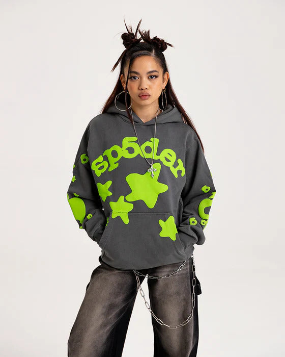 Sp5der Slate Beluga Hoodie