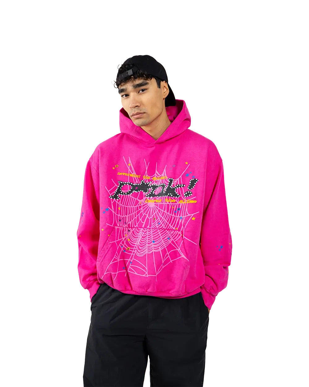 Sp5der Magenta Hoodie
