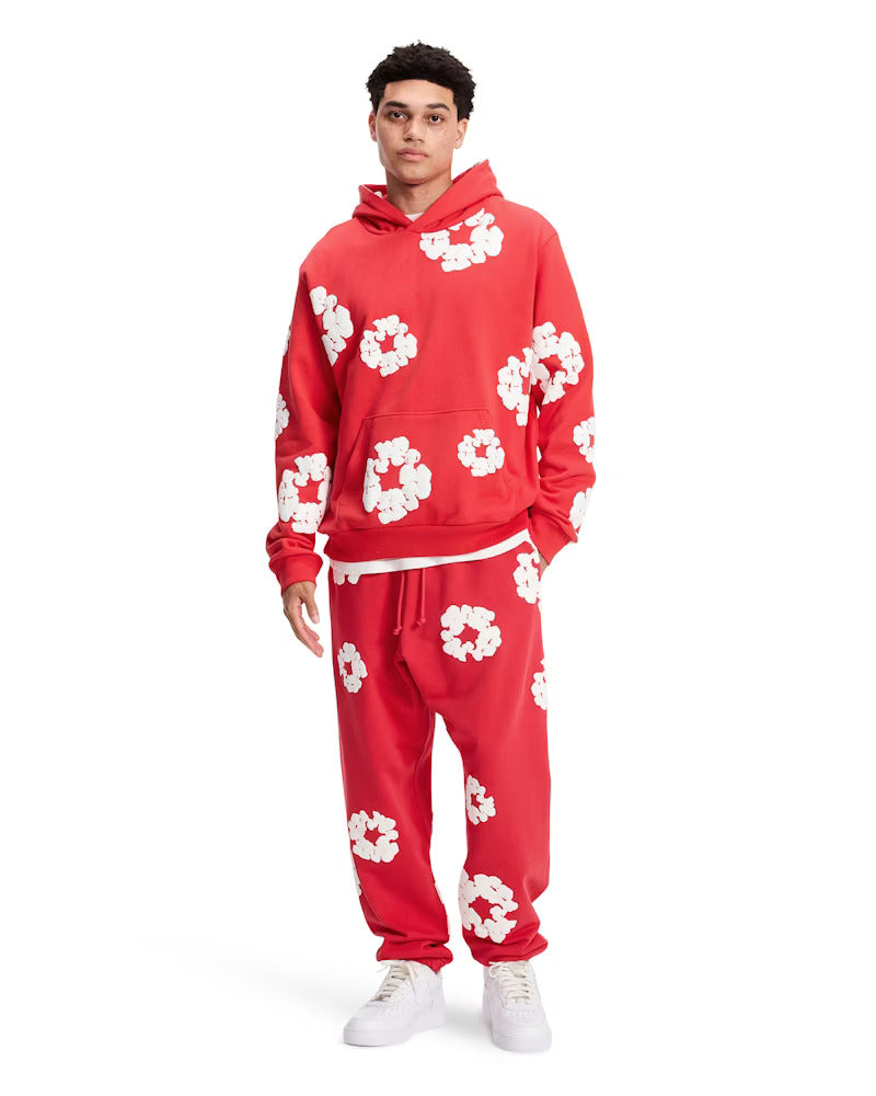 Denim Tears Cotton Wreath Sweatpants Red/White