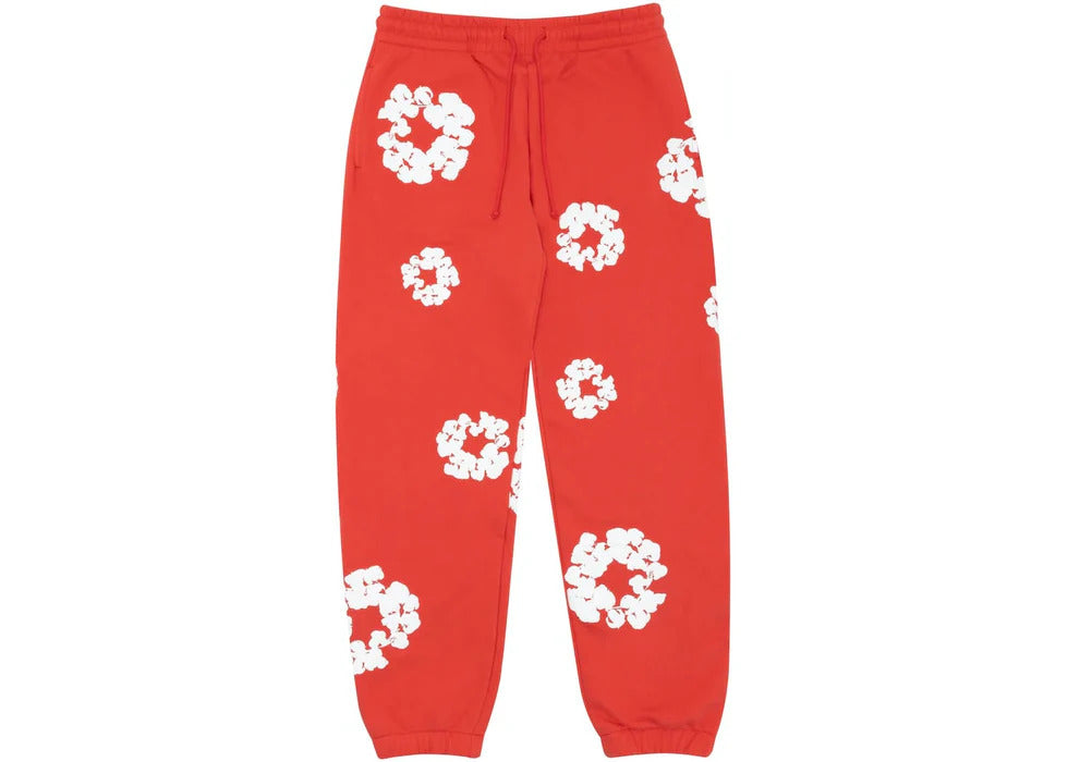 Denim Tears Cotton Wreath Sweatpants Red/White
