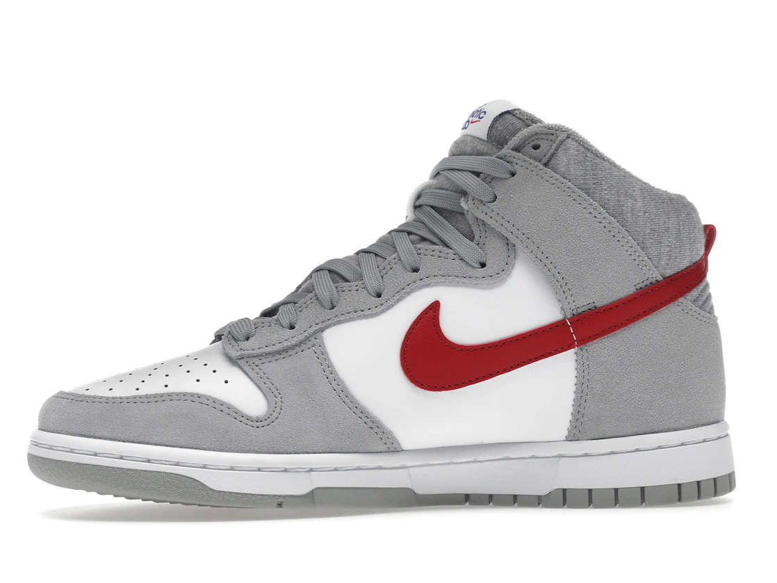 Nike Dunk High Light Smoke Grey Gym Red