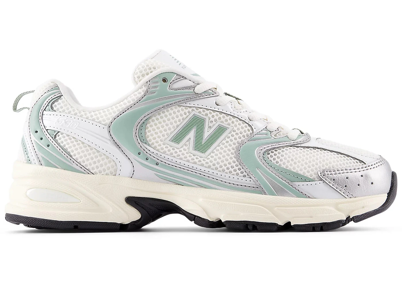 New Balance 530 Silver Metallic Mosaic Green