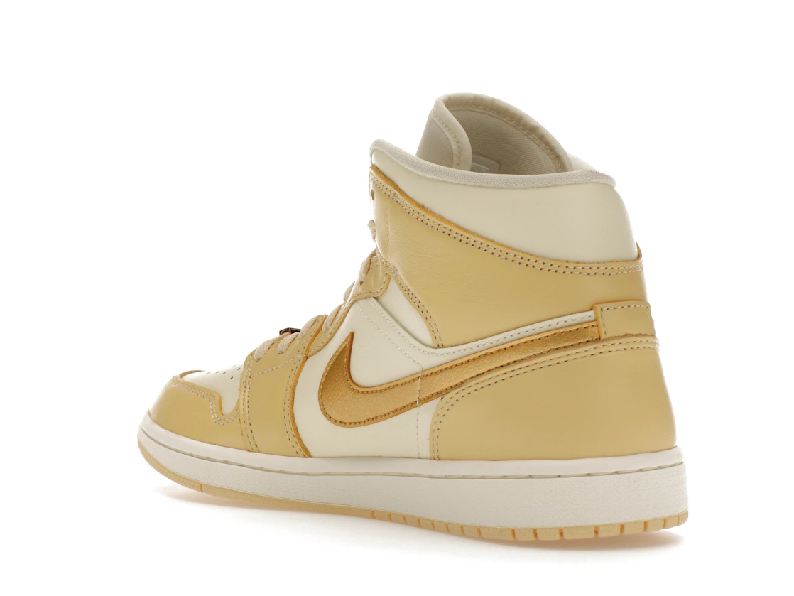 Jordan 1 Mid SE Pale Vanilla Metallic Gold (W)