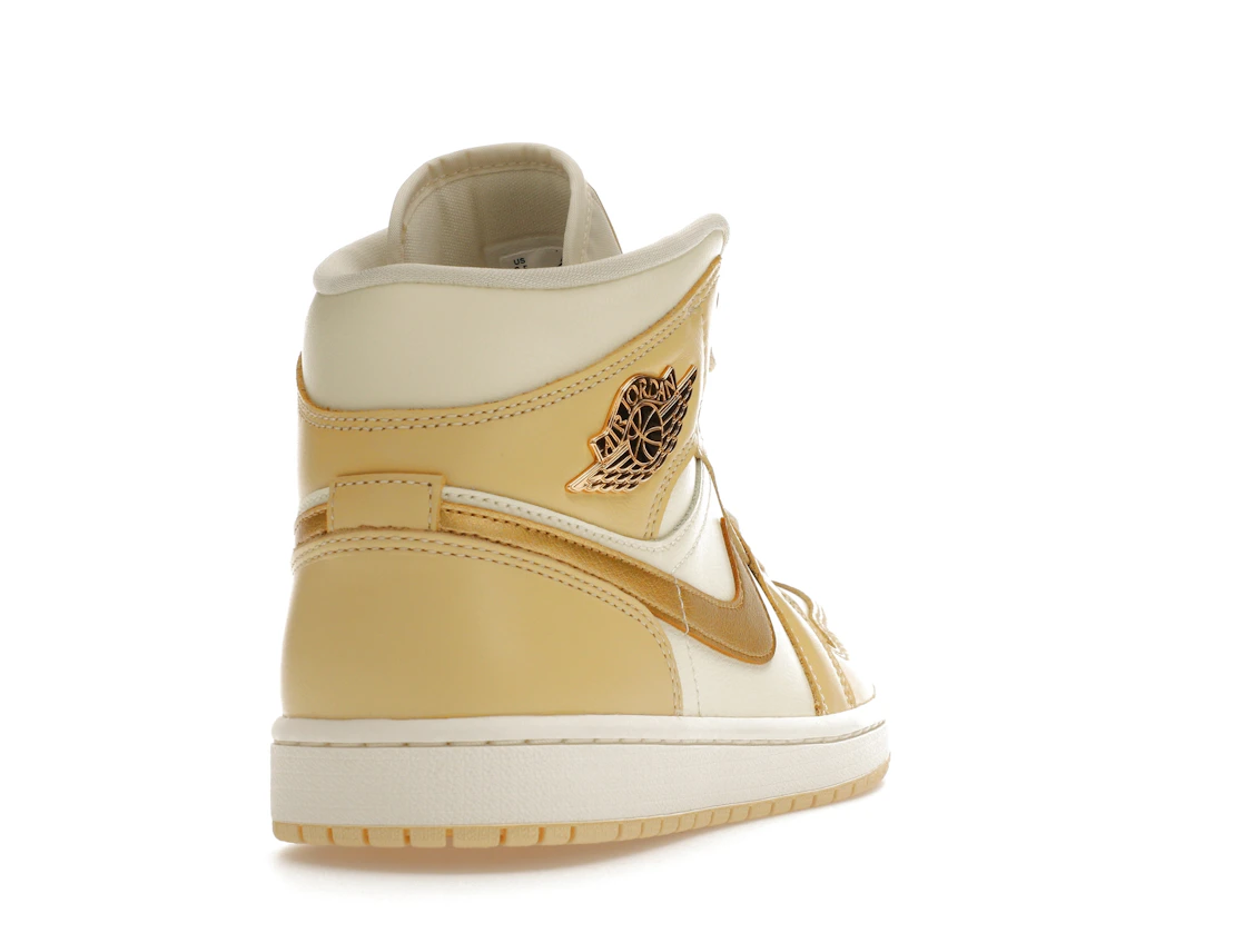 Jordan 1 Mid SE Pale Vanilla Metallic Gold (W)