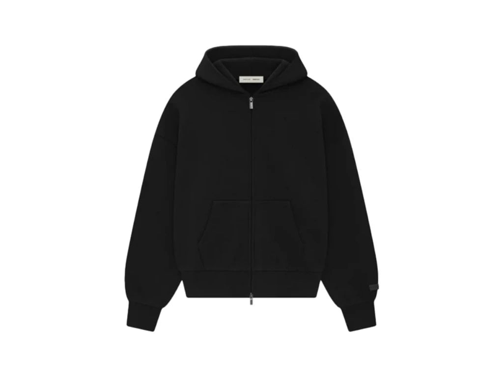 Fear of God Essentials S25 Zip-Up Hoodie Jet Black
