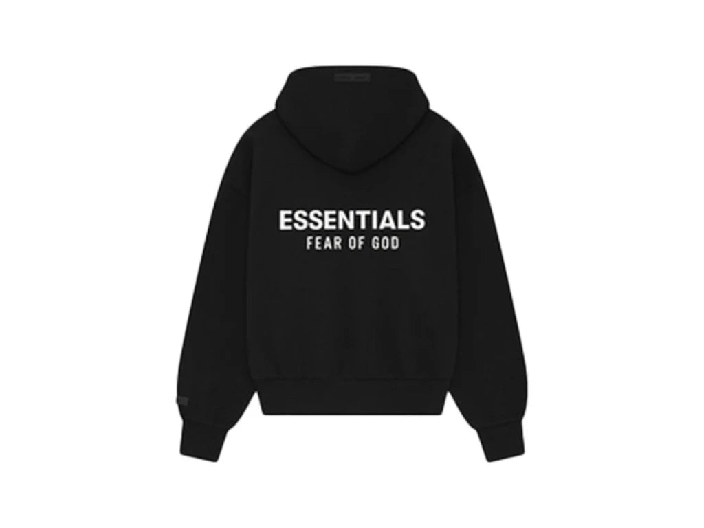 Fear of God Essentials S25 Zip-Up Hoodie Jet Black