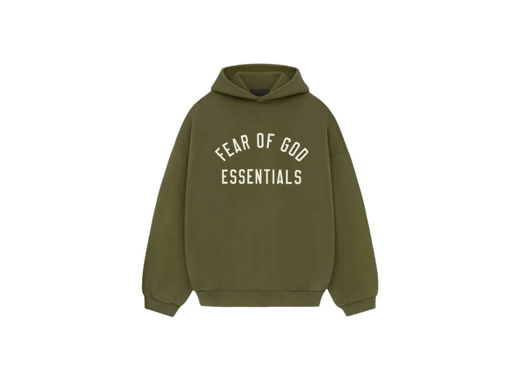 Fear of God Essentials Hoodie FW24 Military