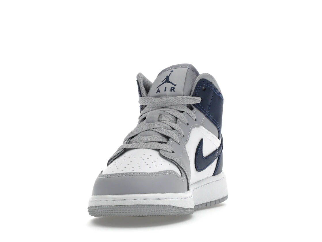 Jordan 1 Mid Wolf Grey Midnight Navy (GS)
