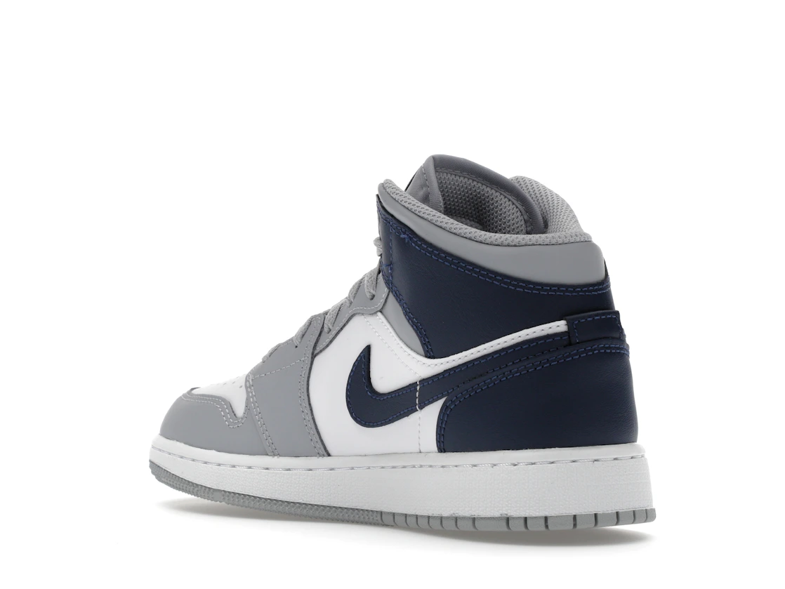 Jordan 1 Mid Wolf Grey Midnight Navy (GS)