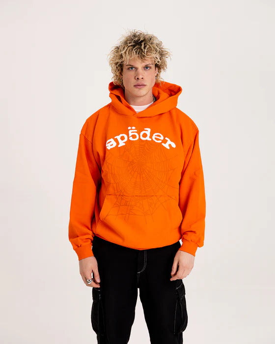 Sp5der Legacy Hoodie Orange